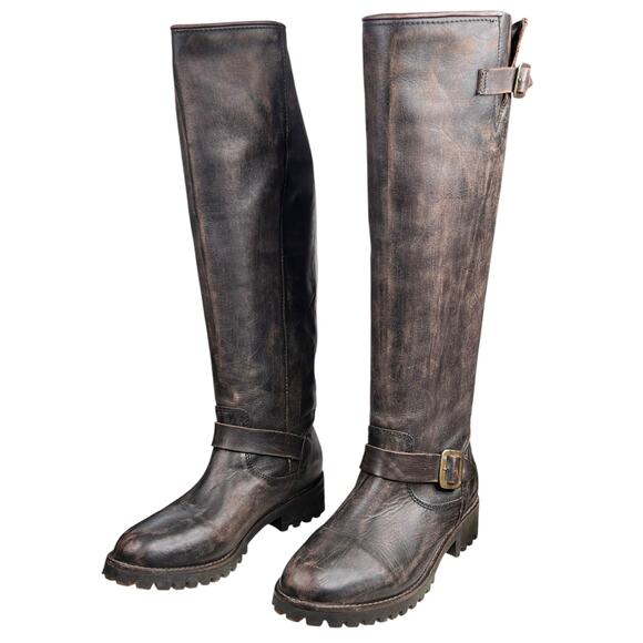 Freebird By Steven Women’s Battle Brown Lug Sole Tall Boot Size US 9 - Picture 6 of 13